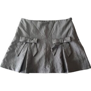 Altar'd State Black Mini Skort with Bow Details